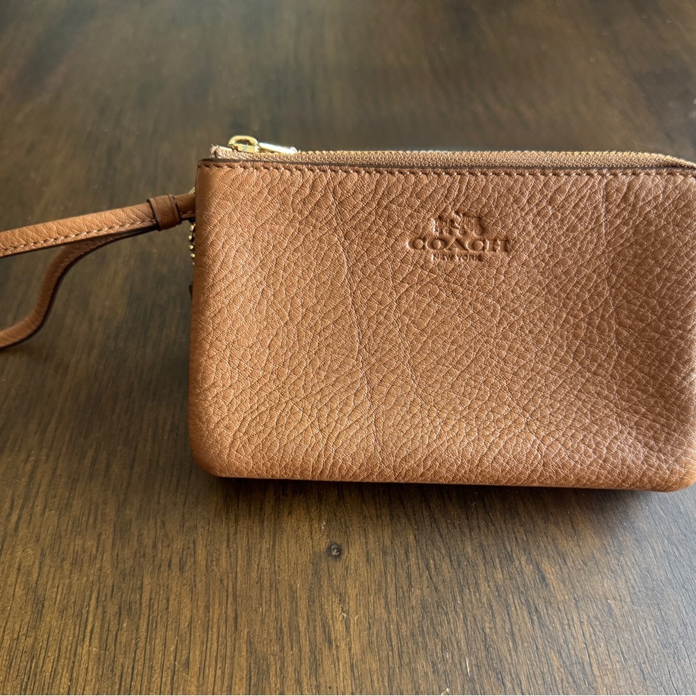 Coach Leather Wristlet Wallet